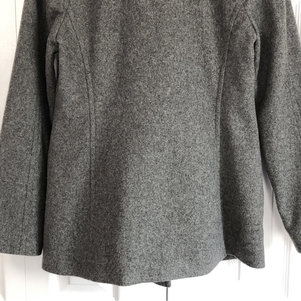 Banana Republic Preppy Gray Wool Blend Double Breasted Peacoat Small - Picture 16 of 16
